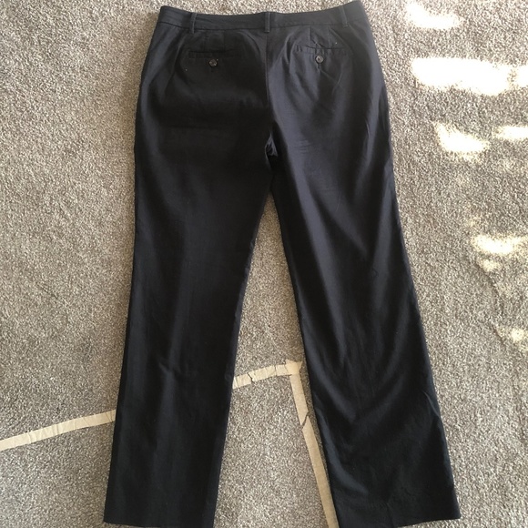 SOLD! Tory Burch black straight leg pants size 12 - Picture 3 of 6